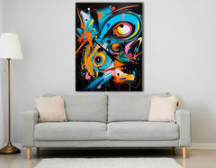 Burst of Color and Motion - Canvas Print - Artoholica Ready to Hang Canvas Print