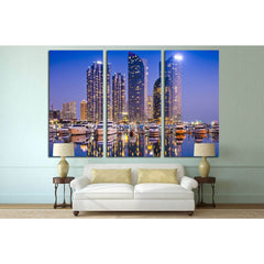 Busan South Korea №525 Ready to Hang Canvas PrintCanvas art arrives ready to hang, with hanging accessories included and no additional framing required. Every canvas print is hand-crafted, made on-demand at our workshop and expertly stretched around 100%