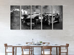 Vintage Cobra Sports Car Canvas, Classic Black Shelby Cobra Wall Art, Retro Muscle Car Artwork, Black and White Car Photography, B&W Classic