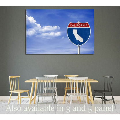 California road sign concept №1949 Ready to Hang Canvas PrintCanvas art arrives ready to hang, with hanging accessories included and no additional framing required. Every canvas print is hand-crafted, made on-demand at our workshop and expertly stretched