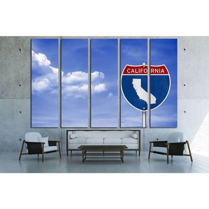 California road sign concept №1949 Ready to Hang Canvas PrintCanvas art arrives ready to hang, with hanging accessories included and no additional framing required. Every canvas print is hand-crafted, made on-demand at our workshop and expertly stretched