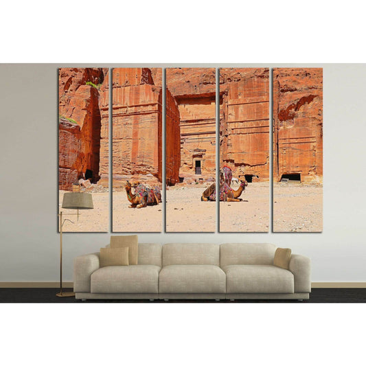 Camels Relaxed №810 Ready to Hang Canvas PrintCanvas art arrives ready to hang, with hanging accessories included and no additional framing required. Every canvas print is hand-crafted, made on-demand at our workshop and expertly stretched around 100% Nor