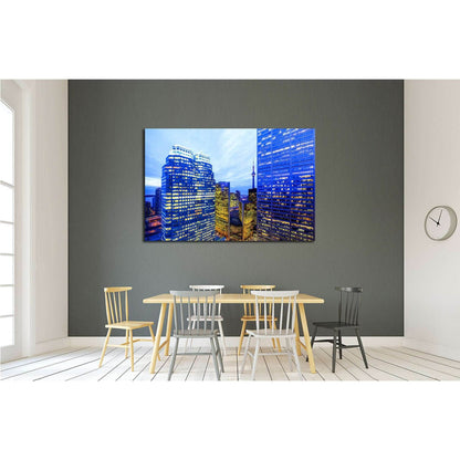 CANADA, Toronto Downtown Core at night №2070 Ready to Hang Canvas PrintCanvas art arrives ready to hang, with hanging accessories included and no additional framing required. Every canvas print is hand-crafted, made on-demand at our workshop and expertly