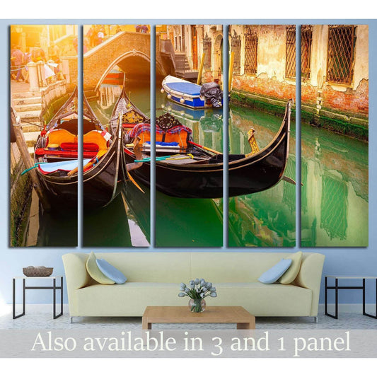 Canal with two gondolas, Venice, Italy №833 Ready to Hang Canvas PrintCanvas art arrives ready to hang, with hanging accessories included and no additional framing required. Every canvas print is hand-crafted, made on-demand at our workshop and expertly s