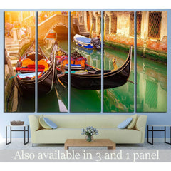 Canal with two gondolas, Venice, Italy №833 Ready to Hang Canvas PrintCanvas art arrives ready to hang, with hanging accessories included and no additional framing required. Every canvas print is hand-crafted, made on-demand at our workshop and expertly s