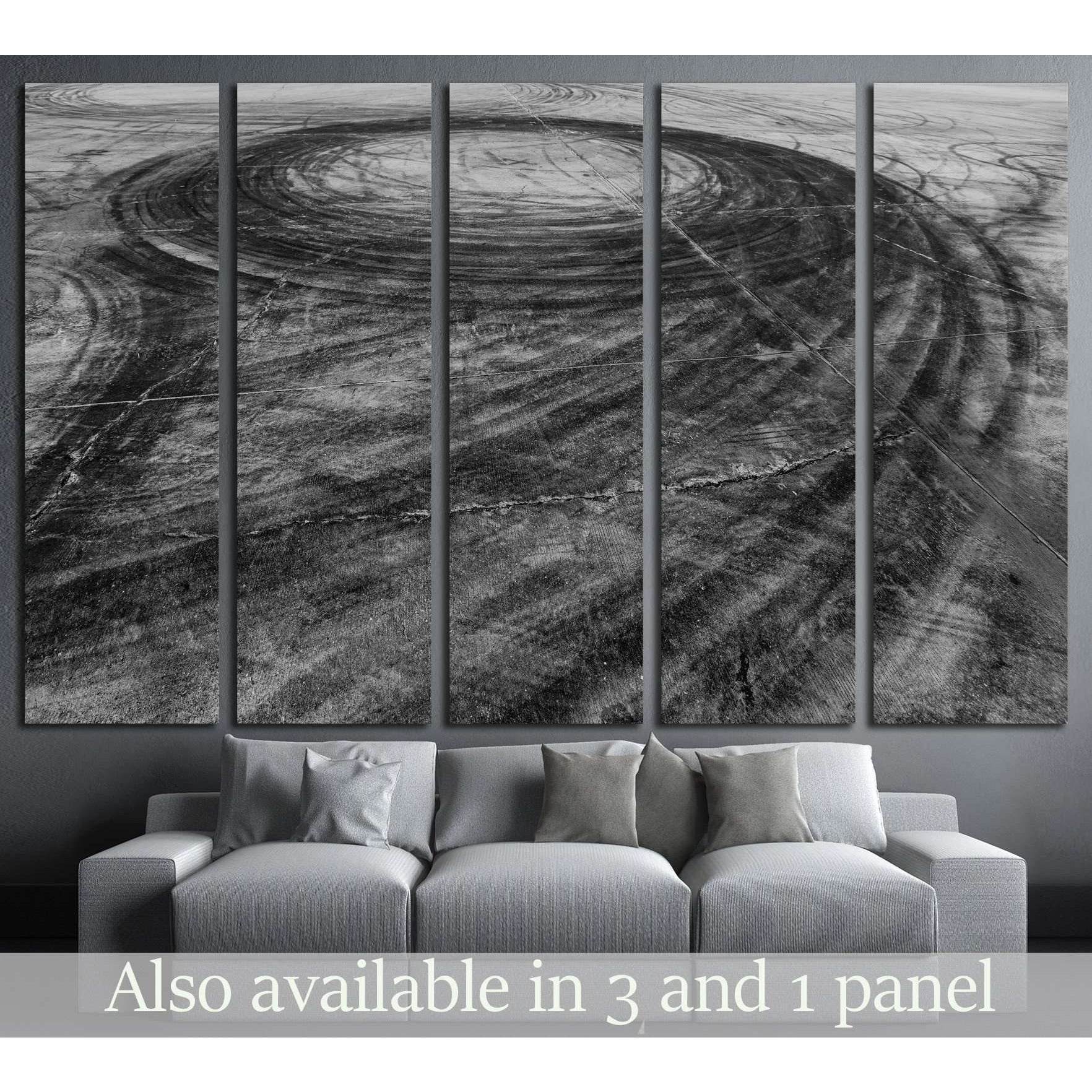 Car drift skid marks №1889 Ready to Hang Canvas PrintCanvas art arrives ready to hang, with hanging accessories included and no additional framing required. Every canvas print is hand-crafted, made on-demand at our workshop and expertly stretched around 1