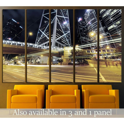 Car light trails and urban landscape in Hong Kong №2160 Ready to Hang Canvas PrintCanvas art arrives ready to hang, with hanging accessories included and no additional framing required. Every canvas print is hand-crafted, made on-demand at our workshop an