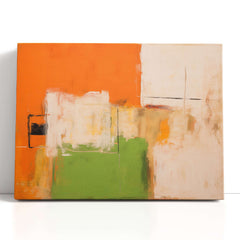 Carrot and Tangerine Hues Abstract - Canvas Print - Artoholica Ready to Hang Canvas Print