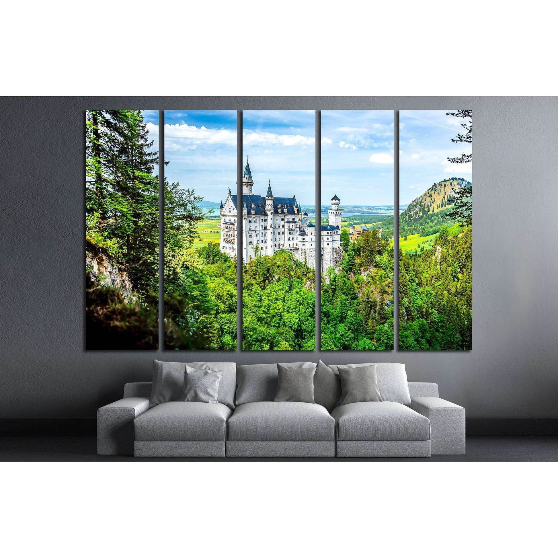 Castle Neuschwanstein №1810 Ready to Hang Canvas PrintCanvas art arrives ready to hang, with hanging accessories included and no additional framing required. Every canvas print is hand-crafted, made on-demand at our workshop and expertly stretched around