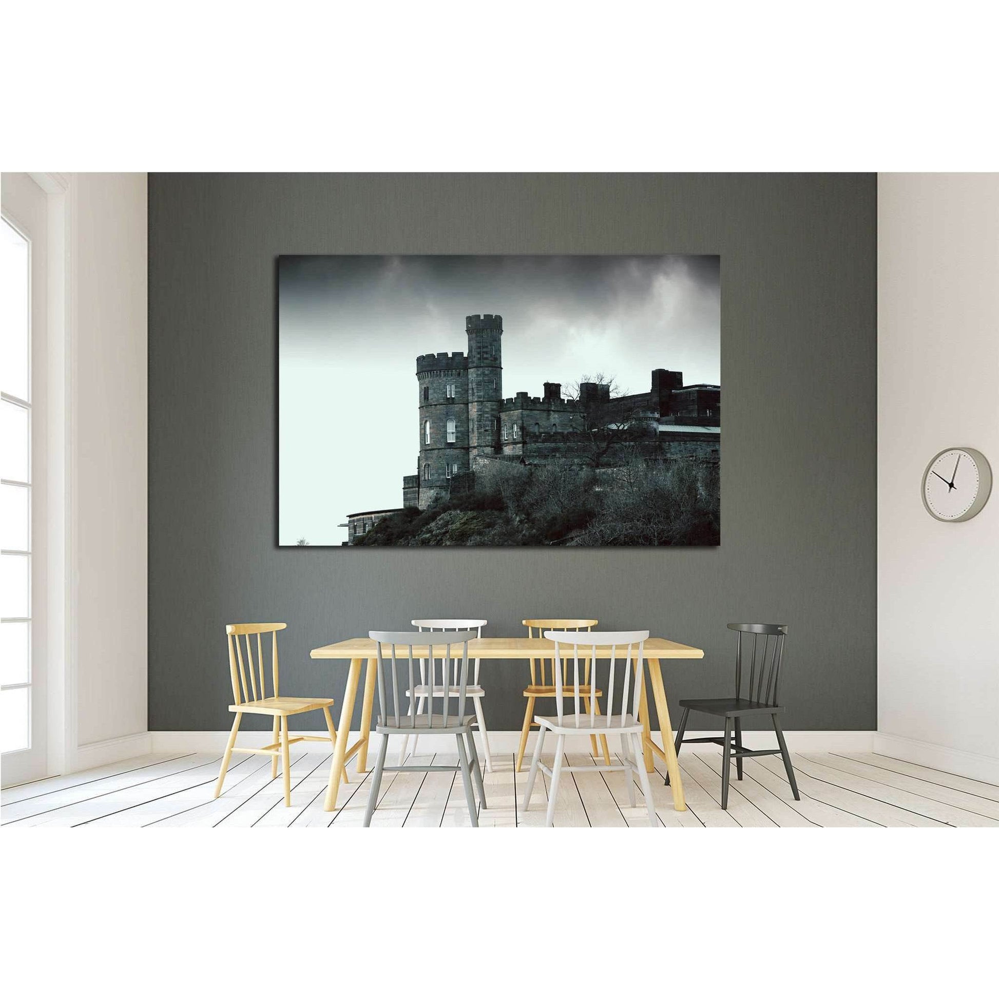 Castle on the rock - horror picture №1801 Ready to Hang Canvas PrintCanvas art arrives ready to hang, with hanging accessories included and no additional framing required. Every canvas print is hand-crafted, made on-demand at our workshop and expertly str