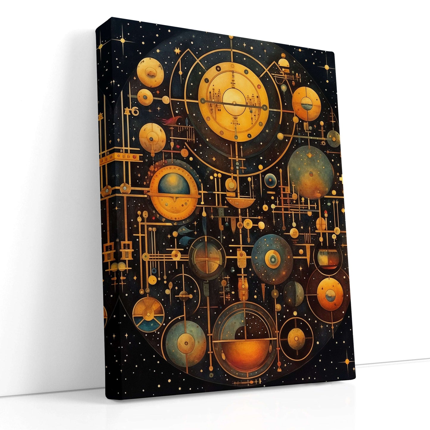 Celestial Mechanics Vintage - Canvas Print - Artoholica Ready to Hang Canvas Print