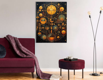 Celestial Mechanics Vintage - Canvas Print - Artoholica Ready to Hang Canvas Print