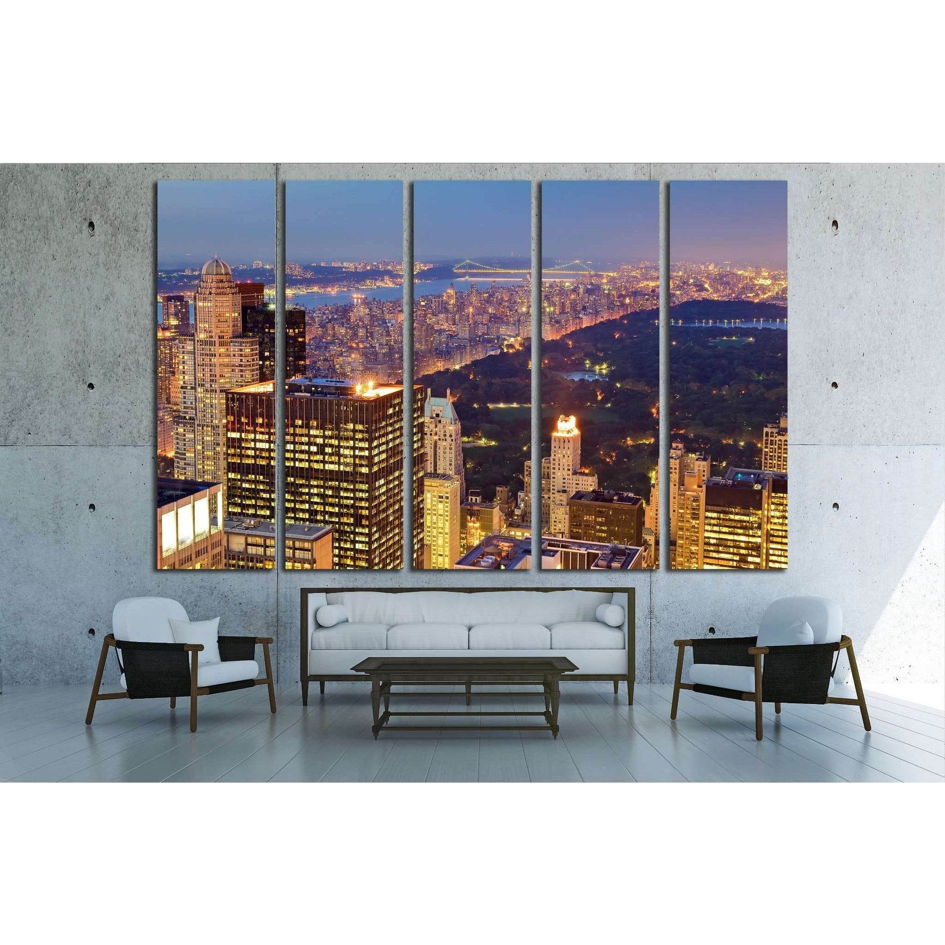 Central Park at Night in New York city, USA №1505 Ready to Hang Canvas PrintCanvas art arrives ready to hang, with hanging accessories included and no additional framing required. Every canvas print is hand-crafted, made on-demand at our workshop and expe