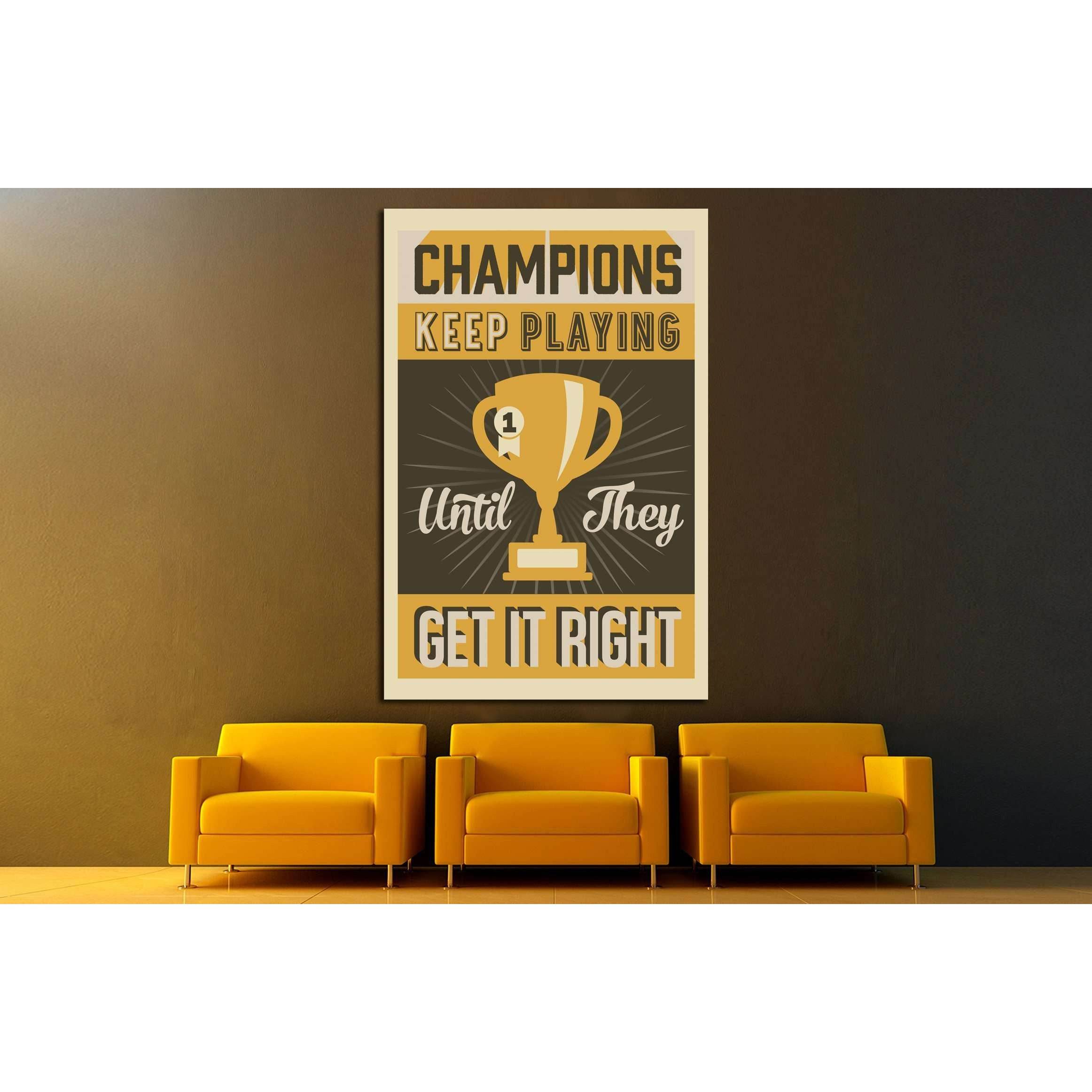 champions №4541 Ready to Hang Canvas PrintCanvas art arrives ready to hang, with hanging accessories included and no additional framing required. Every canvas print is hand-crafted, made on-demand at our workshop and expertly stretched around 100% North A