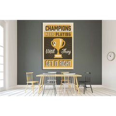 champions №4541 Ready to Hang Canvas PrintCanvas art arrives ready to hang, with hanging accessories included and no additional framing required. Every canvas print is hand-crafted, made on-demand at our workshop and expertly stretched around 100% North A