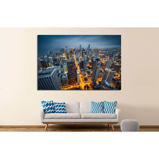 Chicago Cityscape, Illinois №244 Ready to Hang Canvas PrintCanvas art arrives ready to hang, with hanging accessories included and no additional framing required. Every canvas print is hand-crafted, made on-demand at our workshop and expertly stretched ar