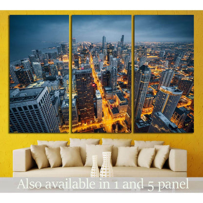 Chicago Cityscape, Illinois №244 Ready to Hang Canvas PrintCanvas art arrives ready to hang, with hanging accessories included and no additional framing required. Every canvas print is hand-crafted, made on-demand at our workshop and expertly stretched ar