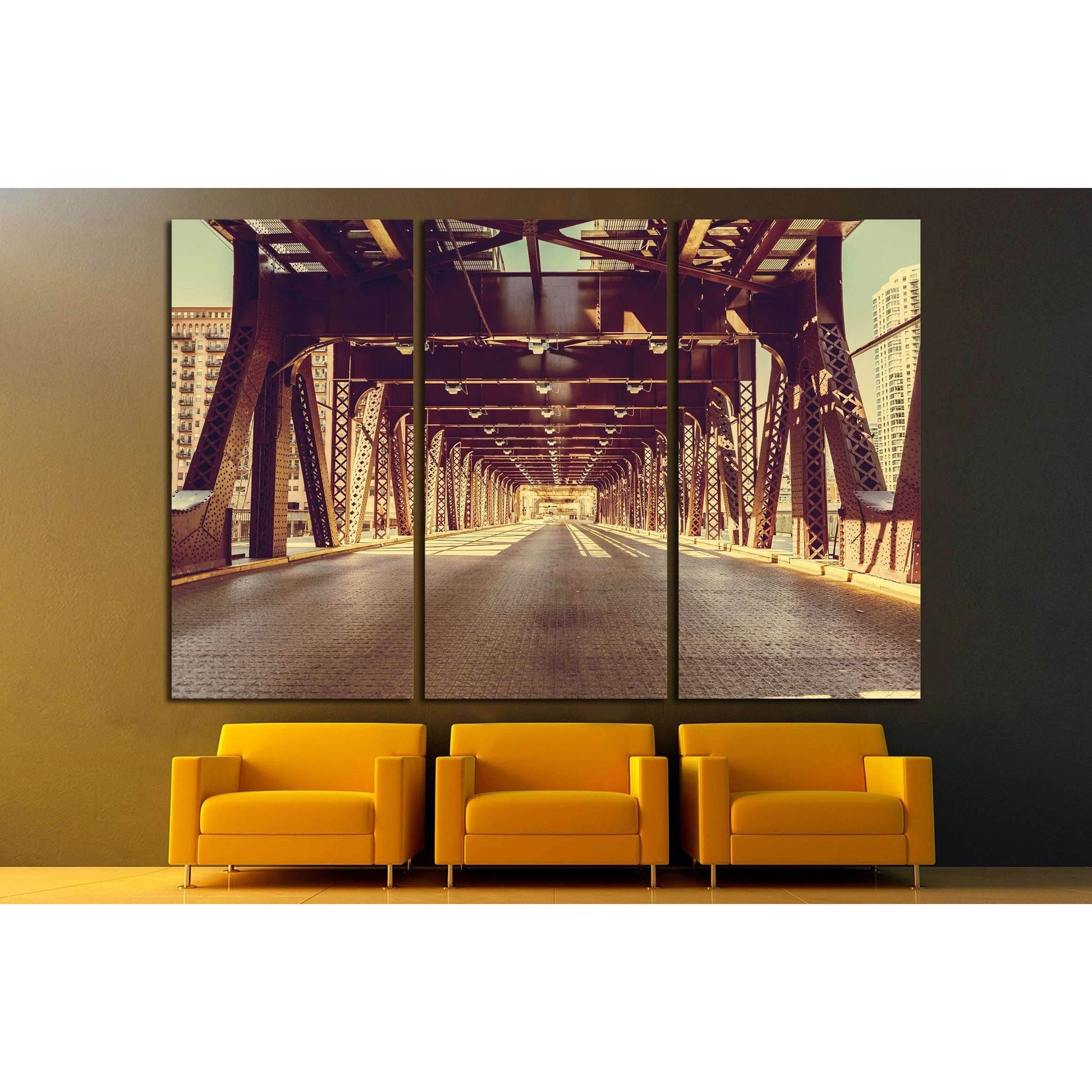 Chicago №2172 Ready to Hang Canvas PrintCanvas art arrives ready to hang, with hanging accessories included and no additional framing required. Every canvas print is hand-crafted, made on-demand at our workshop and expertly stretched around 100% North Ame