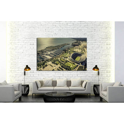 Chicago Soldiers Filed Stadium and harbor №2042 Ready to Hang Canvas PrintCanvas art arrives ready to hang, with hanging accessories included and no additional framing required. Every canvas print is hand-crafted, made on-demand at our workshop and expert