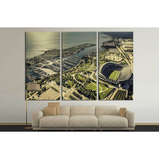 Chicago Soldiers Filed Stadium and harbor №2042 Ready to Hang Canvas PrintCanvas art arrives ready to hang, with hanging accessories included and no additional framing required. Every canvas print is hand-crafted, made on-demand at our workshop and expert
