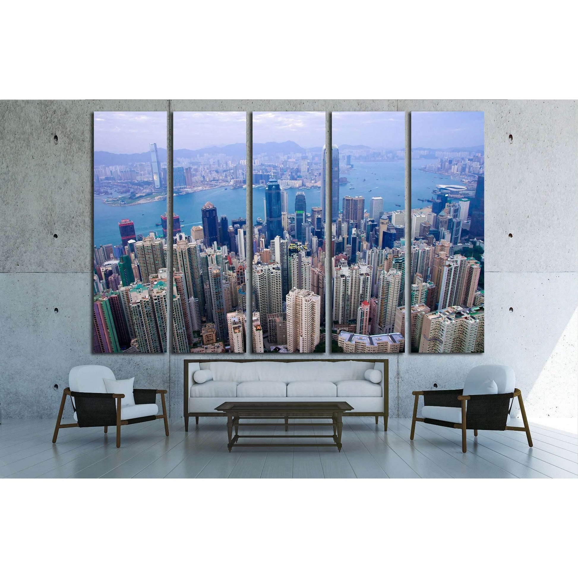 CHINA, Hong kong International Finance Centre, Hong Kong's tallest buildings №2249 Ready to Hang Canvas PrintCanvas art arrives ready to hang, with hanging accessories included and no additional framing required. Every canvas print is hand-crafted, made o