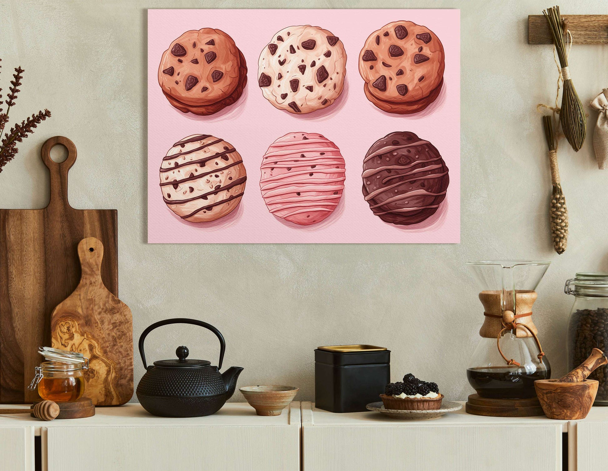 Chocolate Chip Cookie - Canvas Print - Artoholica Ready to Hang Canvas Print