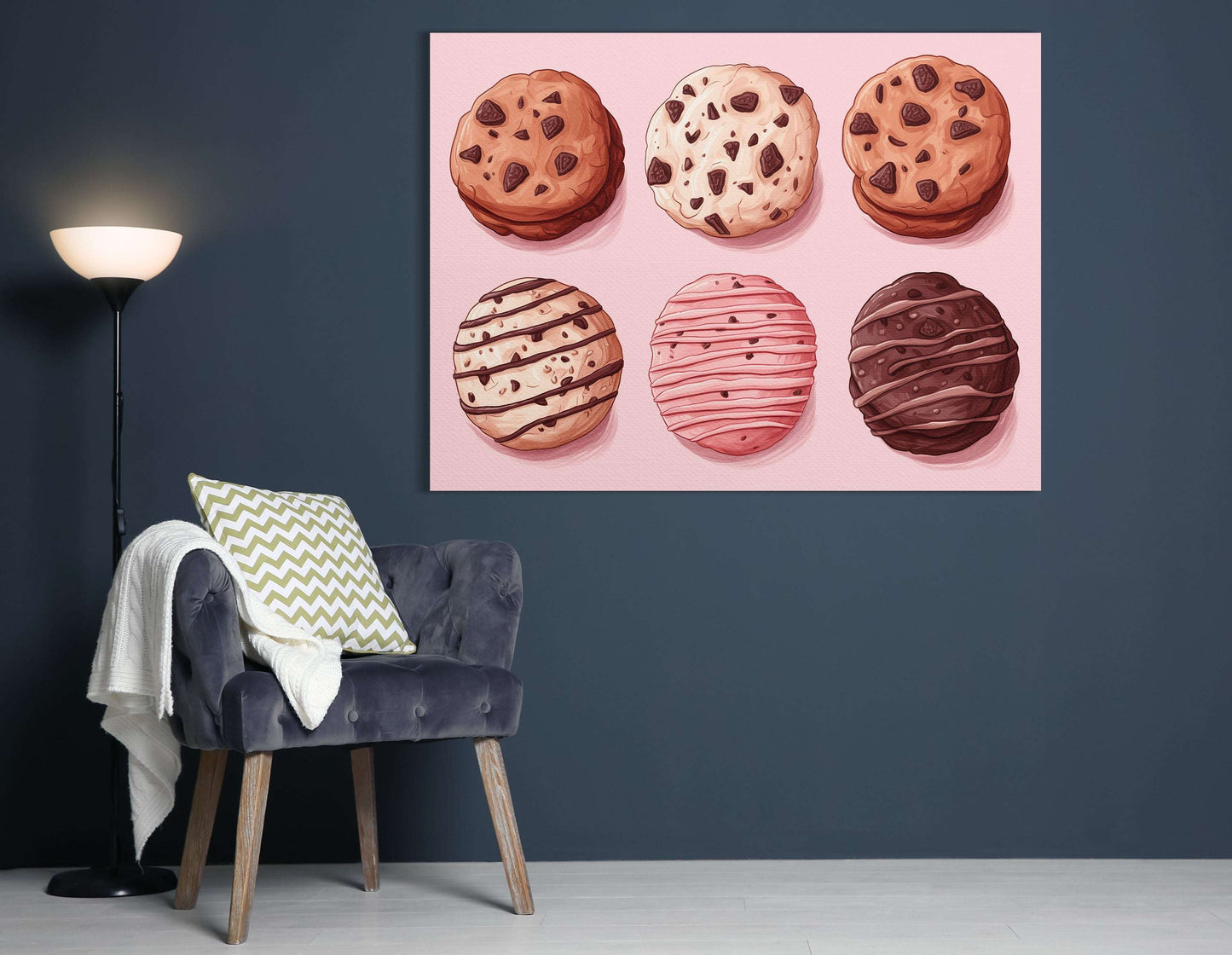 Chocolate Chip Cookie - Canvas Print - Artoholica Ready to Hang Canvas Print