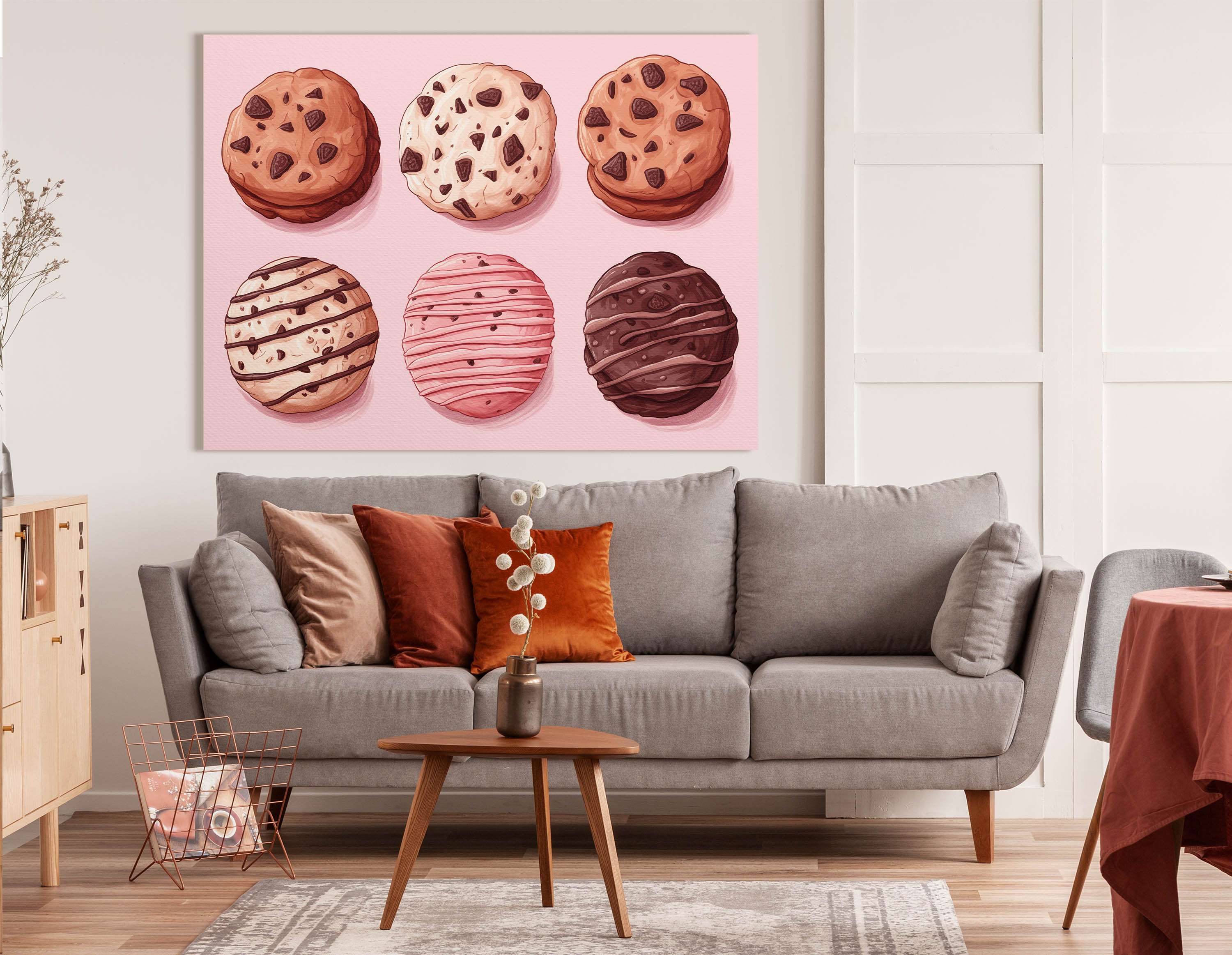 Chocolate Chip Cookie - Canvas Print - Artoholica Ready to Hang Canvas Print