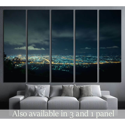 City night from the view point on top of mountain , Hat Yai, Thailand №2189 Ready to Hang Canvas PrintCanvas art arrives ready to hang, with hanging accessories included and no additional framing required. Every canvas print is hand-crafted, made on-deman