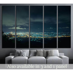 City night from the view point on top of mountain , Hat Yai, Thailand №2189 Ready to Hang Canvas PrintCanvas art arrives ready to hang, with hanging accessories included and no additional framing required. Every canvas print is hand-crafted, made on-deman