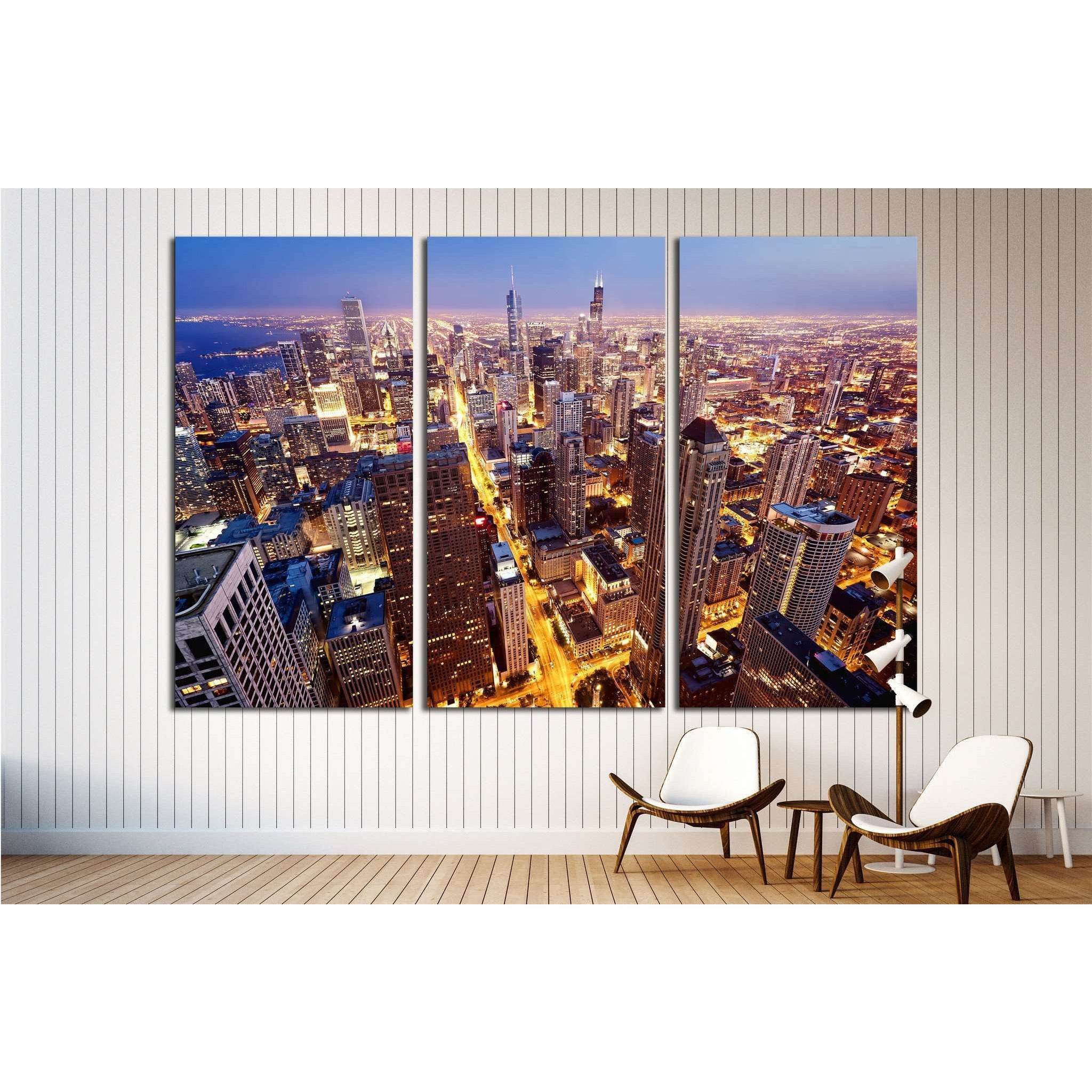 City of Chicago №1508 Ready to Hang Canvas PrintCanvas art arrives ready to hang, with hanging accessories included and no additional framing required. Every canvas print is hand-crafted, made on-demand at our workshop and expertly stretched around 100% N