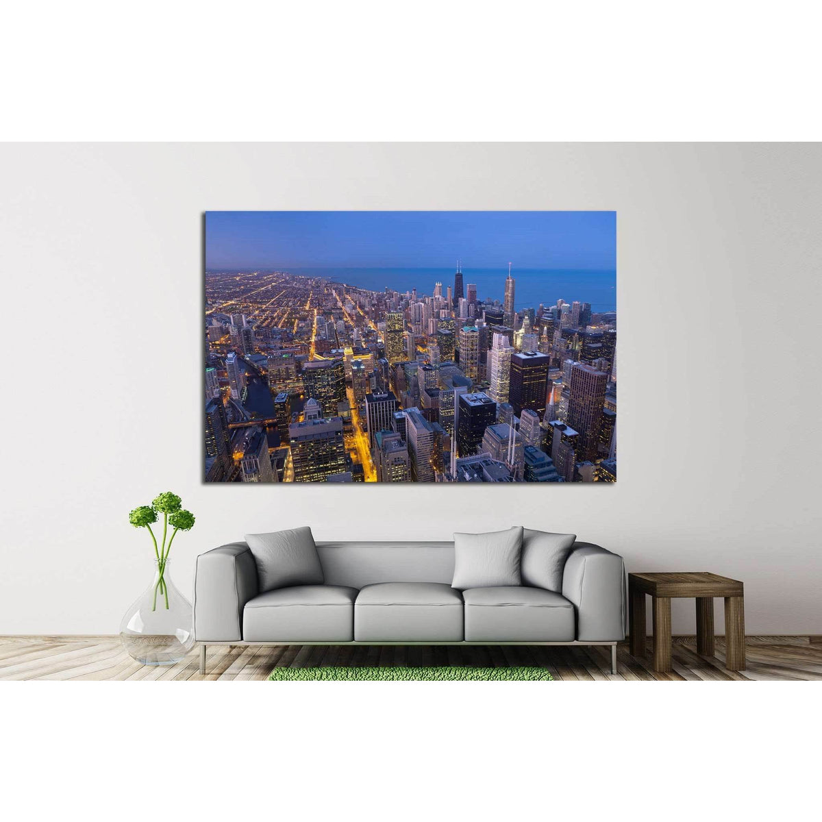 City of Chicago №891 Ready to Hang Canvas PrintCanvas art arrives ready to hang, with hanging accessories included and no additional framing required. Every canvas print is hand-crafted, made on-demand at our workshop and expertly stretched around 100% No