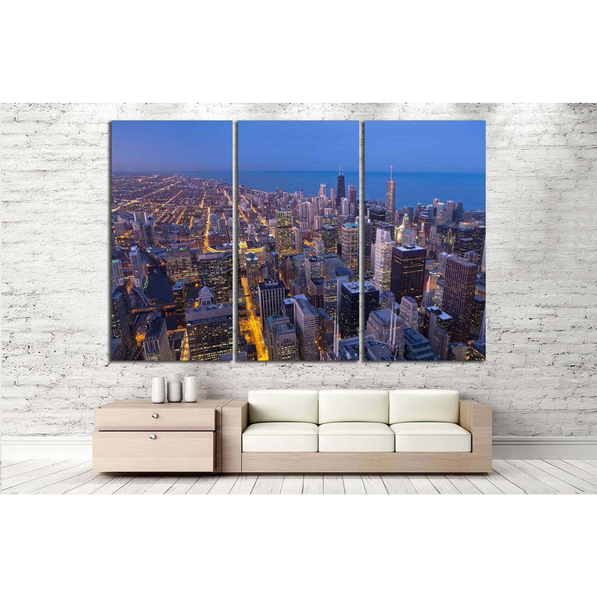 City of Chicago №891 Ready to Hang Canvas PrintCanvas art arrives ready to hang, with hanging accessories included and no additional framing required. Every canvas print is hand-crafted, made on-demand at our workshop and expertly stretched around 100% No