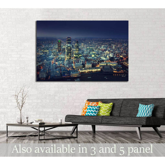 City of London At Sunset №2654 Ready to Hang Canvas PrintCanvas art arrives ready to hang, with hanging accessories included and no additional framing required. Every canvas print is hand-crafted, made on-demand at our workshop and expertly stretched arou