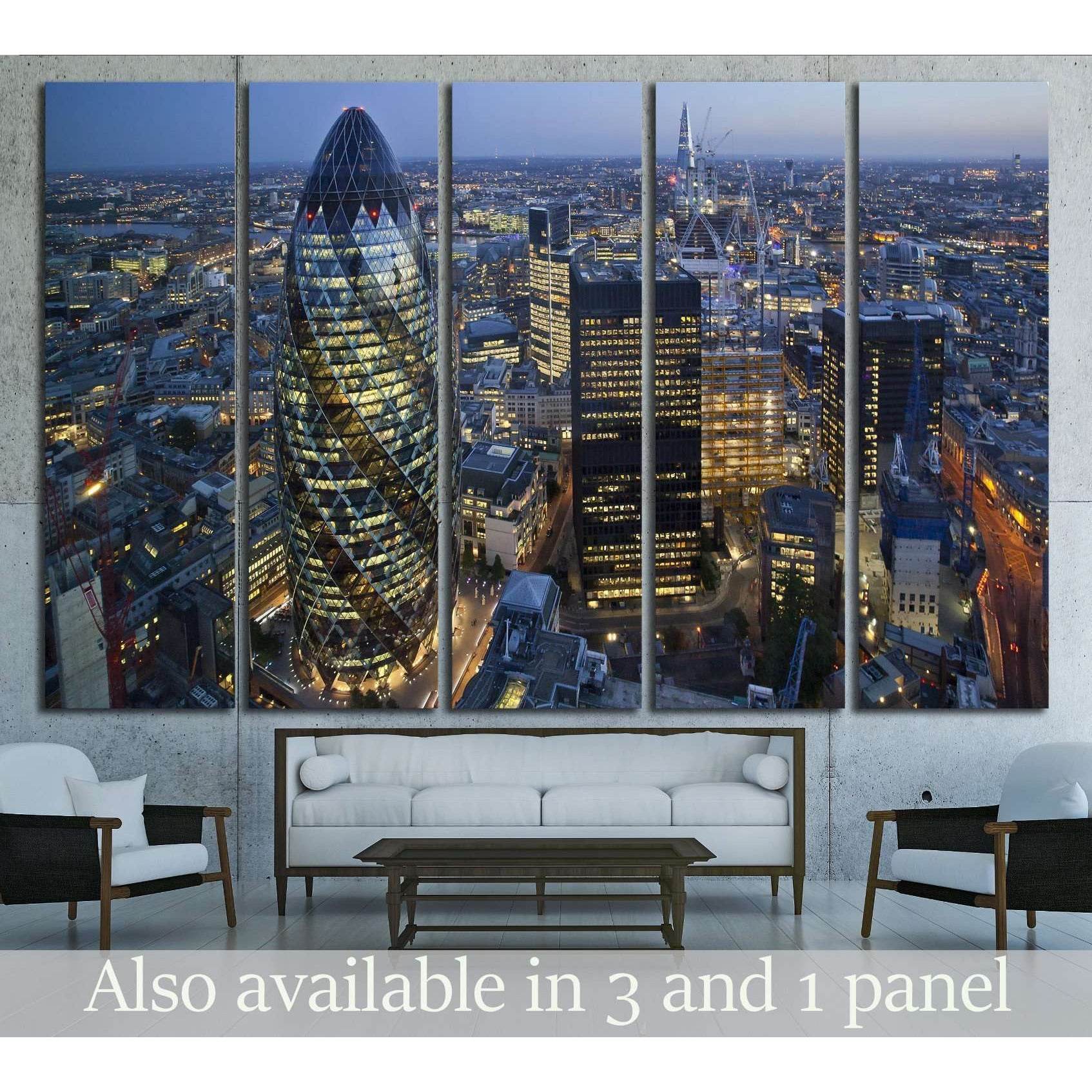 City of London Skyline At Sunse №2148 Ready to Hang Canvas PrintCanvas art arrives ready to hang, with hanging accessories included and no additional framing required. Every canvas print is hand-crafted, made on-demand at our workshop and expertly stretch