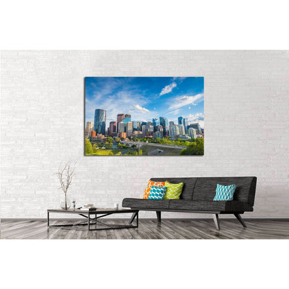 City skyline of Calgary, Alberta, Canada №2083 Ready to Hang Canvas PrintCanvas art arrives ready to hang, with hanging accessories included and no additional framing required. Every canvas print is hand-crafted, made on-demand at our workshop and expertl