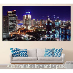 cityscape of jakarta at night №1153 Ready to Hang Canvas PrintCanvas art arrives ready to hang, with hanging accessories included and no additional framing required. Every canvas print is hand-crafted, made on-demand at our workshop and expertly stretched