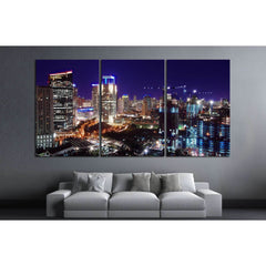 cityscape of jakarta at night №1153 Ready to Hang Canvas PrintCanvas art arrives ready to hang, with hanging accessories included and no additional framing required. Every canvas print is hand-crafted, made on-demand at our workshop and expertly stretched
