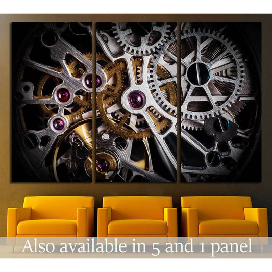 Clock Mechanism №535 Ready to Hang Canvas PrintCanvas art arrives ready to hang, with hanging accessories included and no additional framing required. Every canvas print is hand-crafted, made on-demand at our workshop and expertly stretched around 100% No