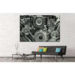 Close up engine №137 Ready to Hang Canvas PrintCanvas art arrives ready to hang, with hanging accessories included and no additional framing required. Every canvas print is hand-crafted, made on-demand at our workshop and expertly stretched around 100% No