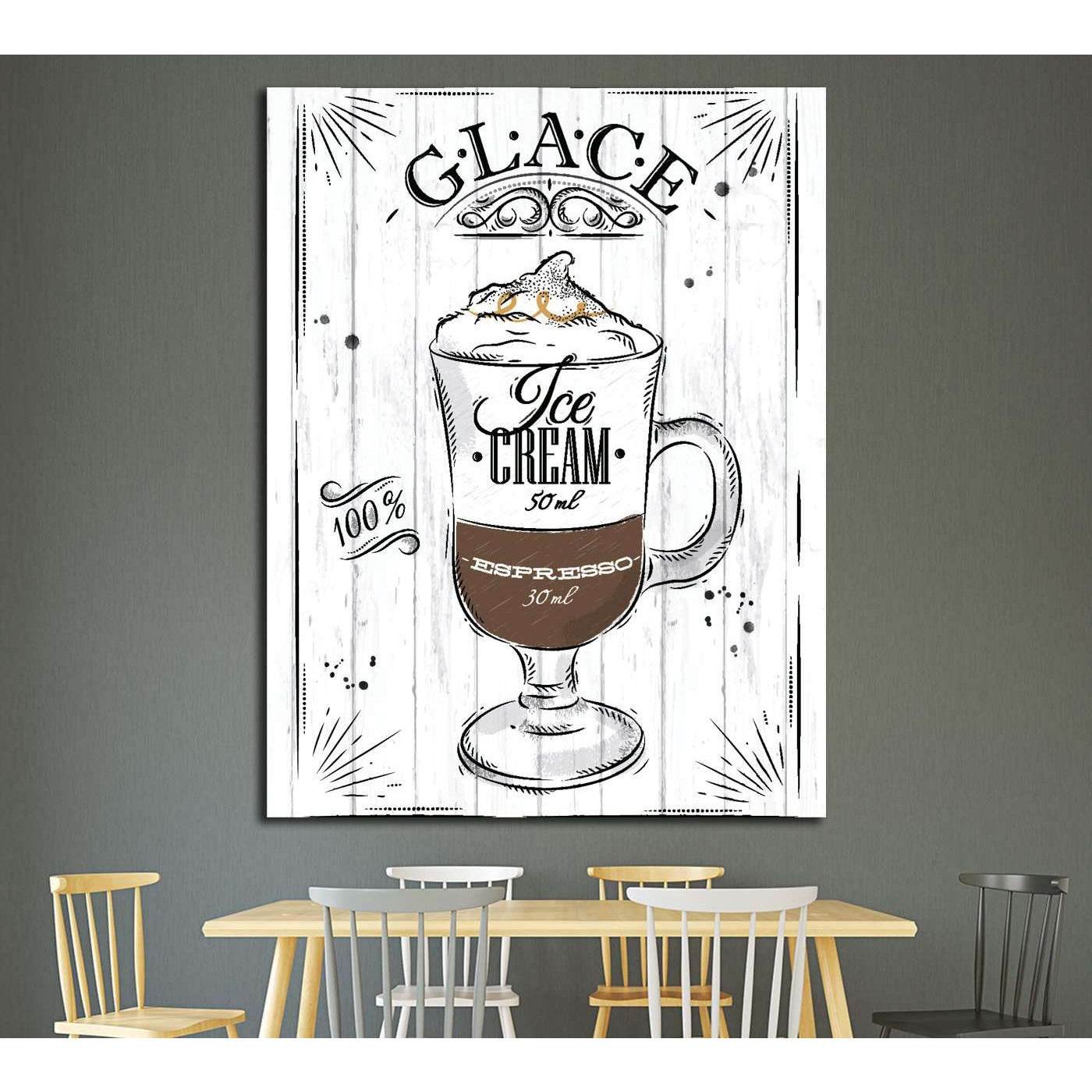 cofe. ice cofe. espresso №4580 Ready to Hang Canvas PrintCanvas art arrives ready to hang, with hanging accessories included and no additional framing required. Every canvas print is hand-crafted, made on-demand at our workshop and expertly stretched arou