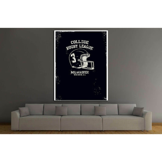 college rugby league milwauke №4593 Ready to Hang Canvas PrintCanvas art arrives ready to hang, with hanging accessories included and no additional framing required. Every canvas print is hand-crafted, made on-demand at our workshop and expertly stretched