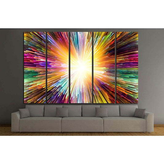 Color Explosion №1057 Ready to Hang Canvas PrintCanvas art arrives ready to hang, with hanging accessories included and no additional framing required. Every canvas print is hand-crafted, made on-demand at our workshop and expertly stretched around 100% N