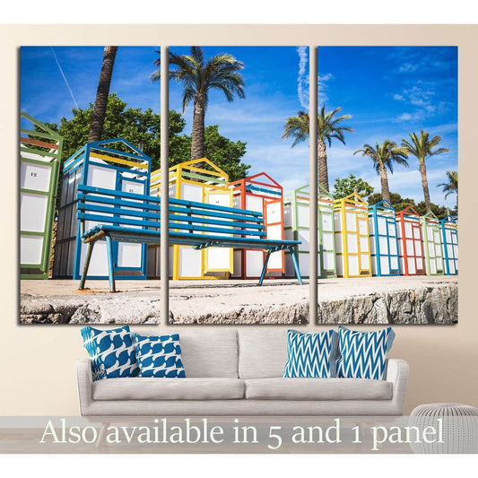colorful beach houses of Sagaro, Costa Brava №1208 Ready to Hang Canvas PrintCanvas art arrives ready to hang, with hanging accessories included and no additional framing required. Every canvas print is hand-crafted, made on-demand at our workshop and exp