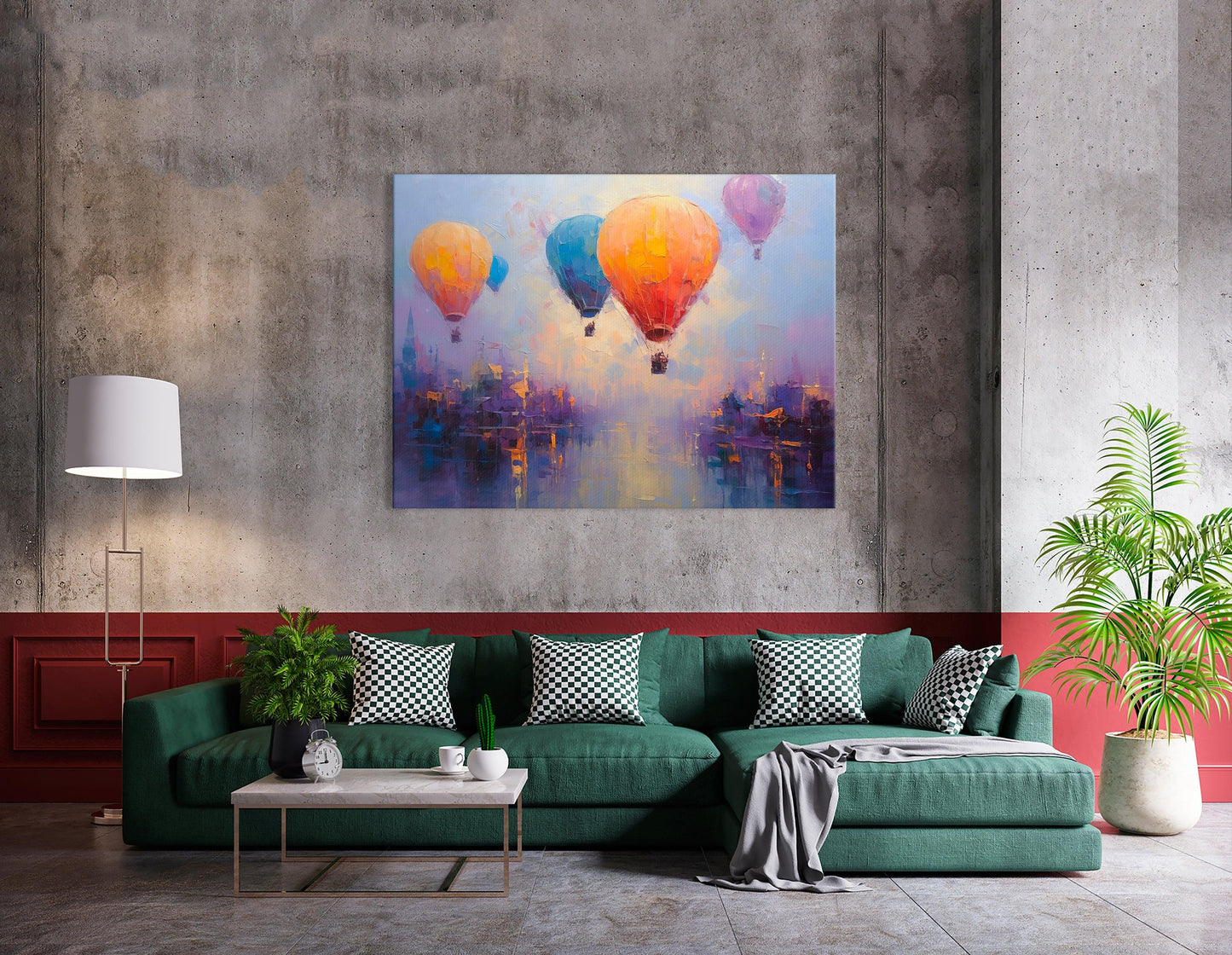 Colorful Hot Air Balloons Over Cappadocia - Canvas Print - Artoholica Ready to Hang Canvas Print