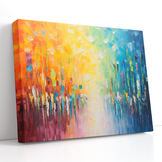 Colorful, Light-Filled Landscape - Canvas Print - Artoholica Ready to Hang Canvas Print