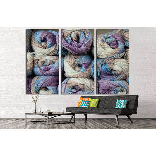 Colorful Yarn №2539 Ready to Hang Canvas PrintCanvas art arrives ready to hang, with hanging accessories included and no additional framing required. Every canvas print is hand-crafted, made on-demand at our workshop and expertly stretched around 100% Nor