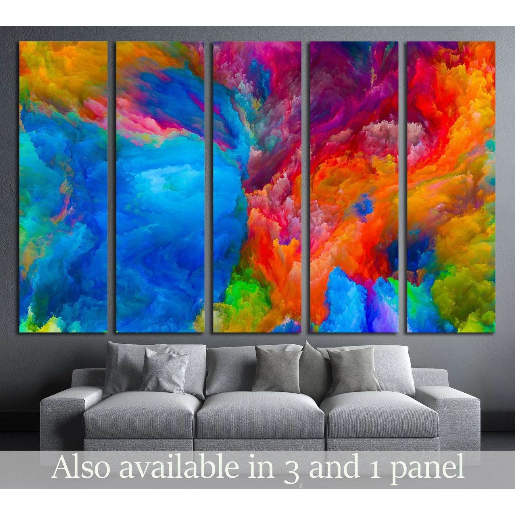 Colors of Imagination series. Composition of Colorful three dimensional №2557 Ready to Hang Canvas PrintCanvas art arrives ready to hang, with hanging accessories included and no additional framing required. Every canvas print is hand-crafted, made on-dem