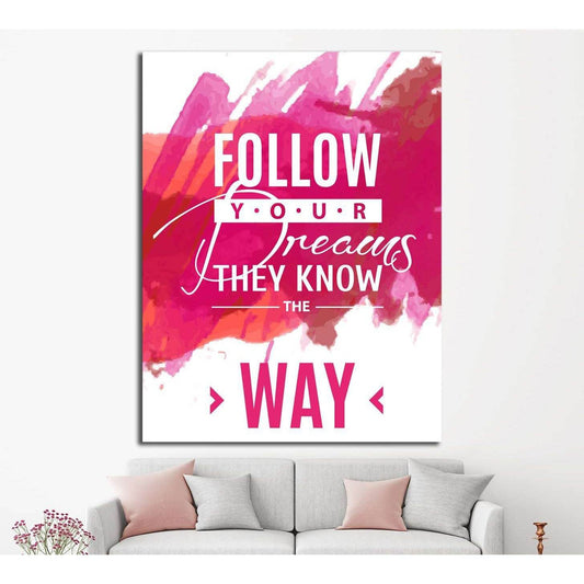 Copy of Vintage canvas with motivation quote on red pink abstract watercolor background №4557 Ready to Hang Canvas PrintCanvas art arrives ready to hang, with hanging accessories included and no additional framing required. Every canvas print is hand-craf