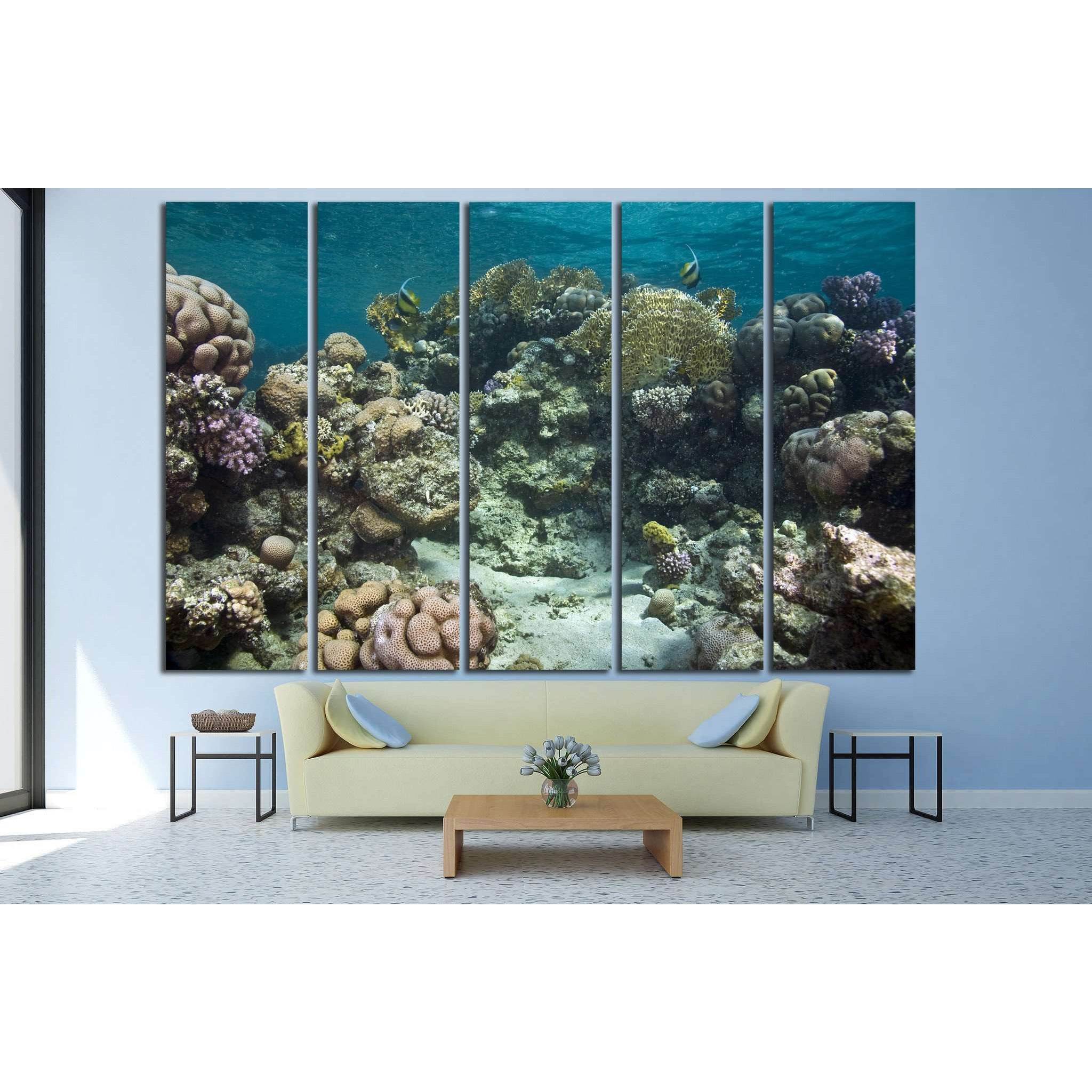 coral and fish №836 Ready to Hang Canvas PrintCanvas art arrives ready to hang, with hanging accessories included and no additional framing required. Every canvas print is hand-crafted, made on-demand at our workshop and expertly stretched around 100% Nor